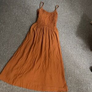 Cotton Tea Length Dress